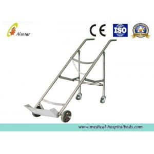 China Medicine Equipment Stainless Steel Double Feet Trolley For Oxygen Bottle (ALS-A07) supplier