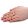 China Luxury 18K Rose Gold Diamonds Pendant Charm Ring Jewelry Set (GDSET003) wholesale