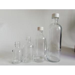Transparent Cosmetic Glass Bottles For Rose Water Packing Customized Size