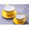 China Afternoon Tea 90cc Ceramic Mug Cup And Saucers Hand Painted wholesale