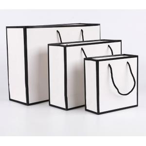 Luxury Black White Paper Bag Gift Custom Printed Shopping Bag