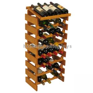 Custom Wine Display Stand Wine Shop Retail Advertising Wood Floor Wine Rack