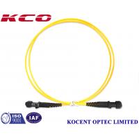 China Yellow MT-RJ / UPC PVC LSZH 1.0m Fiber Optic Patch Cord Single Mode 2.0mm on sale
