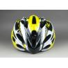 光沢がある黄色く黒い PC の Inmould 自転車のヘルメット、選択のための別の調節システム