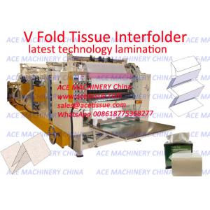 China High Speed Automatic V Fold Interleaved Paper Towel Machine With Lamination supplier