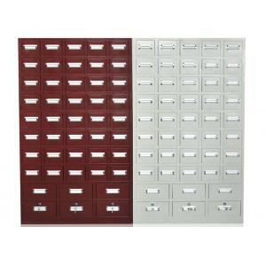 China Antique Chinese Medicine Cabinet , Metal Pharmacy Cabinet 0.6-1.5mm Thickness supplier