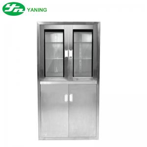 China Custom Stainless Steel Medical Cabinet , Sliding Glass Door Medicine Cabinet supplier