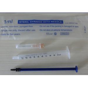 Conventional Disposable Surgical Accessories Plastic Storage Syringe With Luer Lock Tip
