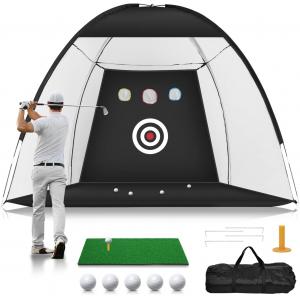 Golf Hitting Cage Practice Aid For Outdoor, Golf Practice Net, Hitting Aids Nets, Portable Golf Impact Nets Cages