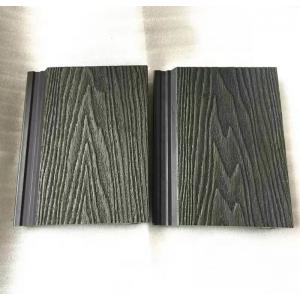 Eco Black Fireproof 3d Wall Cladding Tiles  Wood Plastic Composite Exterior Wall Cladding