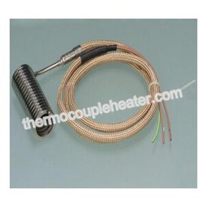 China Hot Runner Systerm 2.2 X 4.2mm Nozzle Spiral Coil Heaters With Metal Mesh Lead Wire supplier