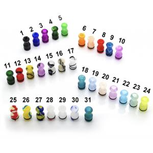 Acrylic Colorful Vase Shape Vape Drip Tips 510 Mouthpiece Simple Package