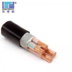 China YJV22 N2XRY STA Low Voltage Power Cable 4x300mm2 Steel Tape Armored Halogen Free supplier