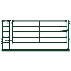 Green Portable Livestock Fence Panels , Sheep / Goat Corral Panel With Gate