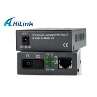 China WDM SFP Port Fiber Optic To RJ45 / UTP Media Converter , Compatible Cisco Media Converter on sale