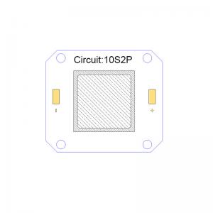 China 4046 50W COB LED Full Spectrum 395nm UV LED For Offset Printer supplier