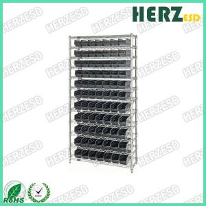 China Customized ESD Storage Shelves , Industrial Wire Shelving System Resistance 10e6-10e9 Ohm supplier