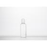 China 0.5oz 1oz 2oz 3oz 4oz Cosmo Round Plastic Bottles Clear PET With Press Disc Cap wholesale