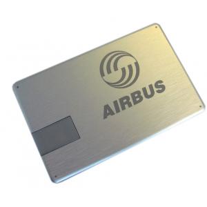 China Custom Metal ultrathin VIP Credit Card USB Sticks Flash Drive 8GB, 16GB laser logo supplier