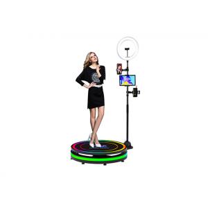 Strip Light 360 Camera Booth 360 Photo Spinner Machine With Led Ring Light