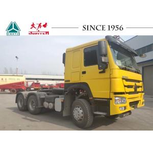 Yellow HOWO 6X4 Tractor Truck / Prime Mover With 420 HP For Fuel Transport