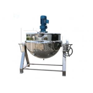 Electrical Heating Stainless Steel Industrial Steam Jacketed Kettle Tiltable 400L Capacity