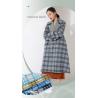 China Woolen plaid woolen fabric woolen coat women's coat woolen chemical fiber double-sided fabric manufacturers supply whole wholesale