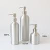 Recycable Custom 300ml Aluminum Cosmetic Bottles Screw Thread