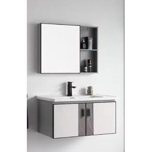 Contemporary Bathroom Wash Basin Cabinet With Drainage System And Faucet