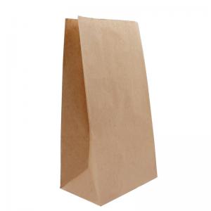 Oil Resistance Custom Printed Kraft Bags , Custom Brown Paper Bags Thickness 30 - 160gsm