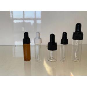 China Mini Clear 10ml Oil Dropper Glass Bottle With Screw Top Eco Friendly supplier