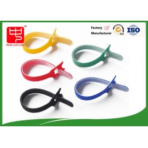 China Self Adhesive Hook And Loop Fasteners Black Cable Ties Eco - Friendly supplier