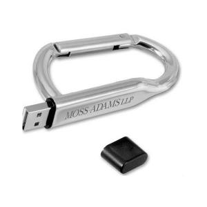 China Custom Metal Carabiner Clip USB Flash Drive supplier