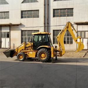 China 4 Wheel Drive Backhoe Loader Equipped With Hydraulic Breaking Hammer supplier