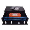 China Slim 1U Fiber Optic Patch Panel 96 Cores Sliding Open SC Type For LAN / WAN wholesale