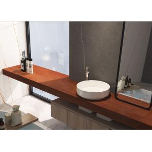 Copper Red Cabinet Surface Sintered Stone Slabs For Bathroom