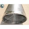 Stainless Steel Wedge V Wire Screen , Metal Well Pipe Screens Liquid Filter