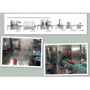 Food Grade Sauce Filling Capping And Labeling Machine No Leakage No Pollution