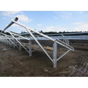 China H - Beam Solar Panel Pole Mount Bracket Single Pole Hot Dig Galvanized Steel Pole supplier