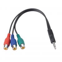 China CA-005 3.5mm Jack Plug to 3 RCA Male Video Audio Cable AV Cable on sale