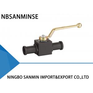 KHB KHM Shut Off Hydraulic Ball Valve Carbon Steel 16mm 20mm 25mm Diameter With SAE Flange