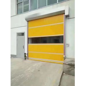 China 隔熱と耐天候 高速PVCロールアップ 快速シャッター ローリングジッパー ドア モダンスタイル 高速PVC自動産業ドア ホテル内装用 wholesale