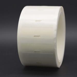 China 48x20-9mm Cable Adhesive Label 1mil White Matte Translucent Water Resistant Vinyl Cable Label supplier