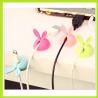 cute rabbit silicone holder of cable drop clip