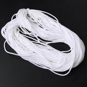 China Garment N95 Breathable White 5mm Elastic Earloop Cord supplier