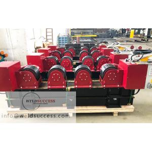 PU Wheel Pipe Welding Rotator , Tank Turning Rolls With Hand Box Control