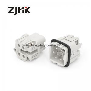 China Screw Heavy Duty 4 Pin Connectors   Male and Female Connectors Square connector 10A connector supplier