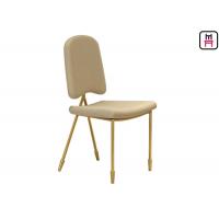 China Nordic Velvet Dancing Chair Stainless Steel Restaurant Chairs With Arrowhead Gold Leg on sale