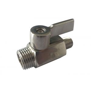 China Reducing ends BSP thread Stainless steel ss304 Mini Ball Valve supplier