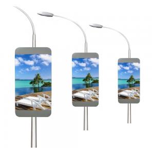 China Road Street Outdoor P6 billboard led Wireless Advertising Pole Lamp supplier